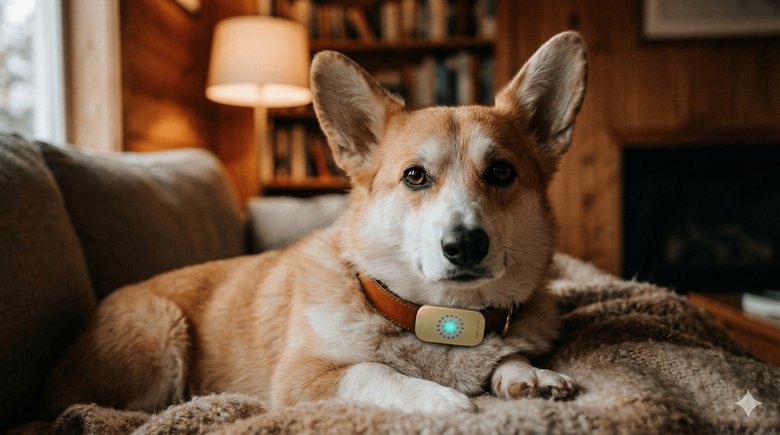 ECHO. Pet Platform — Waffles the Corgi with NFC tag
