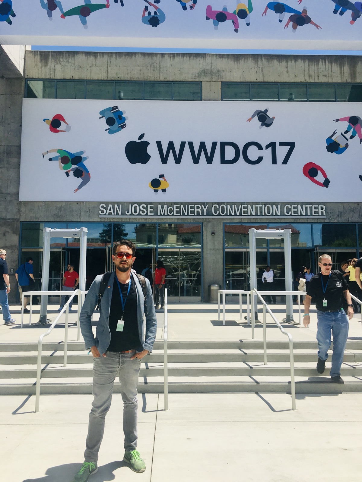 David Schärf at Apple WWDC 2017, San Jose McEnery Convention Center
